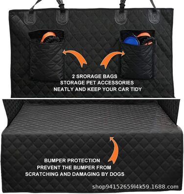 Захист для багажника автомобіля для собак Opel Grandland X 2017-2022, водовідштовхувальний, стійкий до подряпин, з захистом бокових стінок та краю вантажного люка