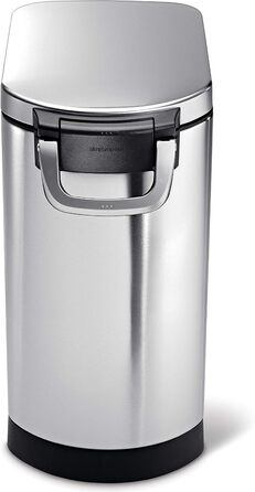 Контейнер для корму simplehuman CW1886 25 л, нержавіюча сталь, герметичний, для зберігання сухого корму для собак і котів, 12 кг, 10 років гарантії