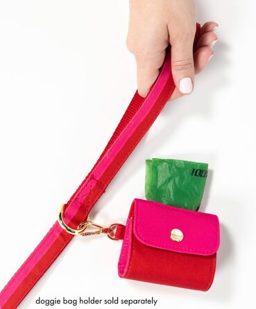 Повідок для собак Kate Spade New York 1,4 м, міцний, з золотистою фурнітурою, стильний для малих і середніх порід