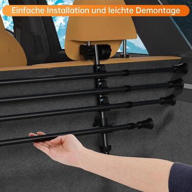 Сітка для багажника автомобіля для собак, універсальна, 32-55см * 80-145см, без повторного монтажу