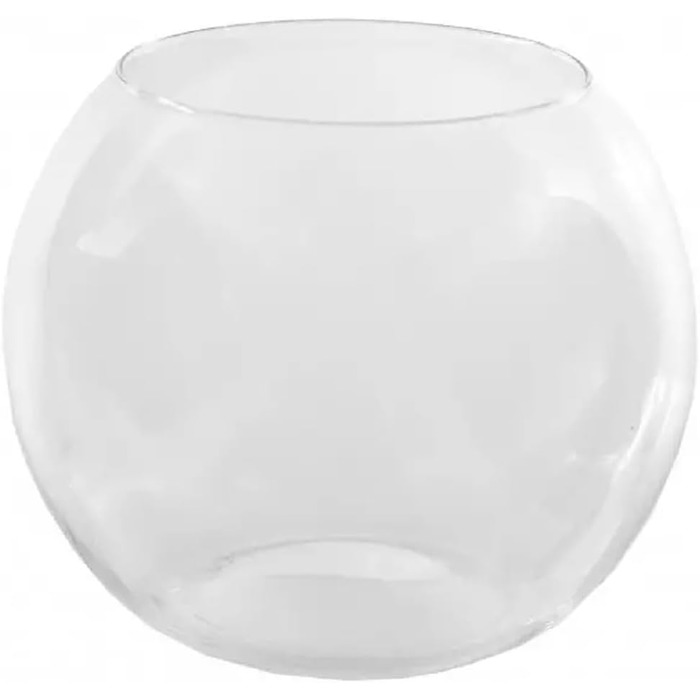 Скляна ваза-куля Ø 30 см, 12 л: ваза для квітів, акваріум, тераріум, гідропоніка