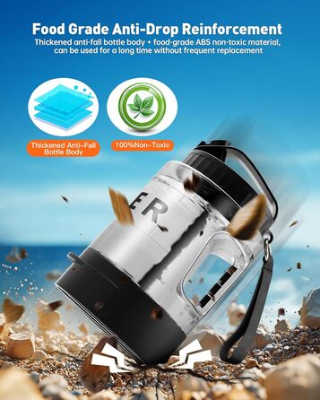 Портативна пляшка для води для собак PETNF, миска для води для собак, не протікає, для великих тварин, ідеально підходить для прогулянок, кемпінгу, пляжу, полювання та інших активностей