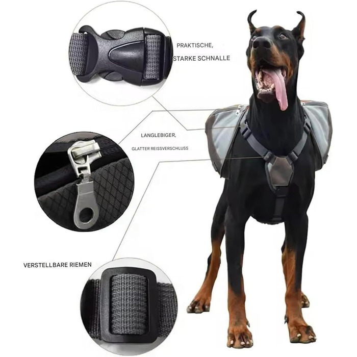 Сумка для прогулянок з собакою Dewireaey: зручна, регульована, для подорожей та кемпінгу