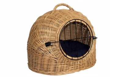 Будиночок для кота Wiklinowe Cuda, коричневий, круглий, 50 см x 40 см x 41 см