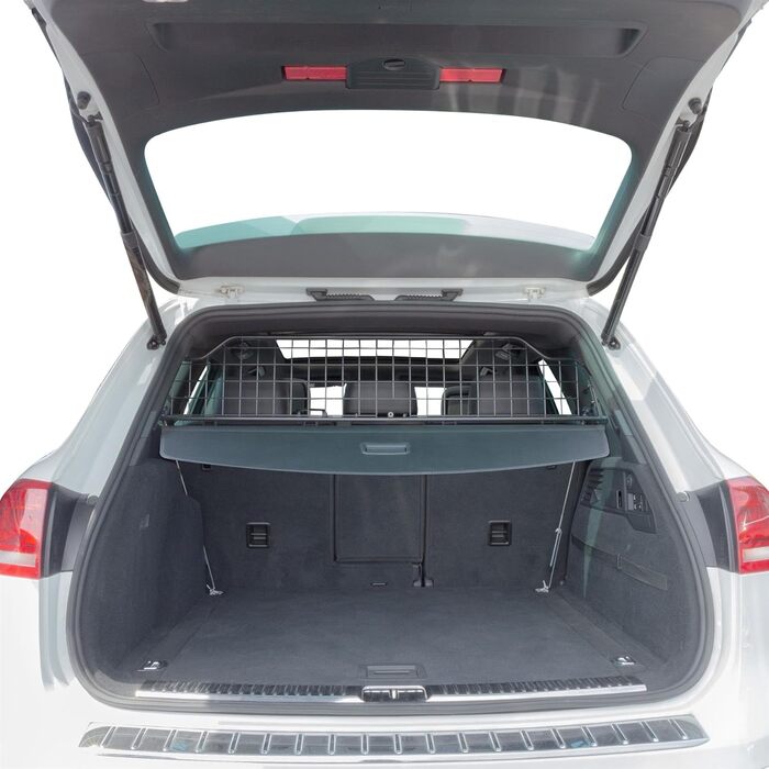Автомобільна перегородка Travall для собак, сумісна з Volkswagen Touareg (2010-2018), модель TDG1357, оригінальна якість, металеве роздільне гратчасте сидіння для багажника