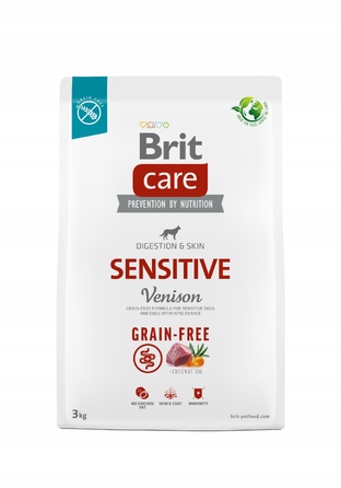 Корм для собак Brit Care Grain-Free Sensitive з олениною Karma, 3 кг