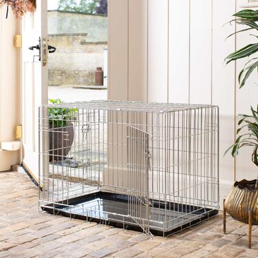 Клітка для собак Lords & Labradors XL, металева, срібляста