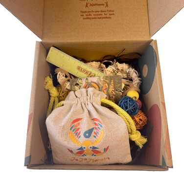 Іграшка для папуг JoJoMonsta Auroras Amulett, набір Paradise, ручна робота, іграшка для папуг і хвилястих папужок