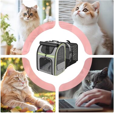 Сумка-переноска для собак у велосипедний кошик | Зручна переноска для тварин з поліестеру | Велосипедна переноска для собак | Рюкзак-переноска для собак з регульованою вентиляцією для походів