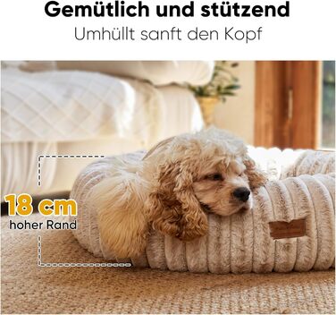 Ортопедичне ліжко для собак та котів FUKUMARU, 76x76x18 см, знімний чохол, сучасний дизайн з градієнтом