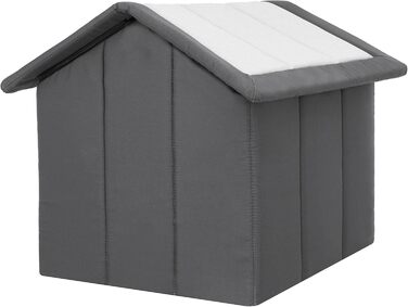 Будка для тварин, вольєр для собак, вольєр, будка для собак, зона відпочинку, вольєр для тварин, притулок для тварин, вольєр для собак R4: 55 x 60 см, матеріал: еко-сизаль + графіт Оксфорд R4 - 55 x 60 см