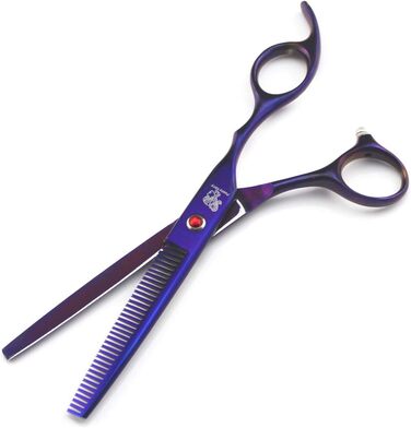 Набір для грумінгу тварин, 7 дюймів: набір для догляду за собаками, тримерний набір для собак, котів, домашніх тварин з професійною ножицями, ножицями для проріджування, вигнутими ножицями, гребінцем для грумінгу