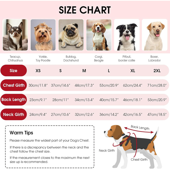 Теплий і м'який пуховик для собак великих порід Queenmore | Turtleneck | Коргі, Бігль, Французький бульдог, Шнауцер, Такса