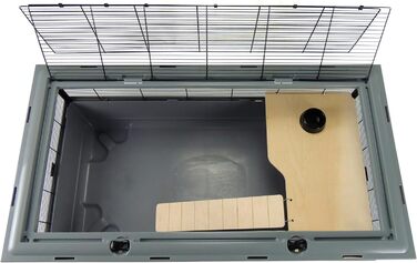 Клітка для дрібних тварин Grosvenor XL 100×54×61 см, сіра, 1 рівень