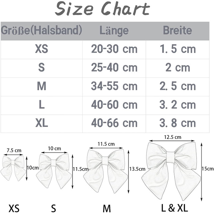 Нашийник для собак Lionet Paws з метеликом - зручний шовковий нашийник для маленьких собак, розмір 25-40 см. Білий комплект (1 шт.)