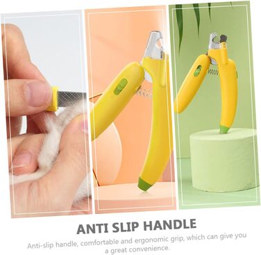 Набір для стрижки кігтів для собак та котів Supvox (набір 3 шт.) - професійний інструмент для догляду за тваринами, нержавіюча сталь, жовтий