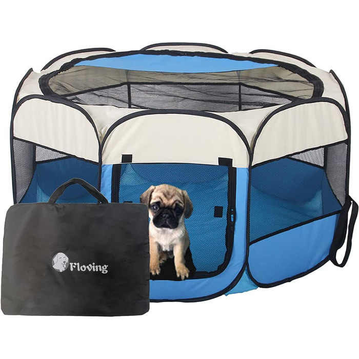 Кішка-бігове колесо Floving для домашніх тварин, складане, для використання в приміщенні та на вулиці, 8 прикрас, водонепроникне (M)