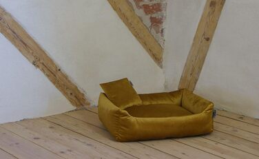 Лежак Lycce Kuschelsofa із м'якого велюру для собак і котів, рожевий, розмір 2