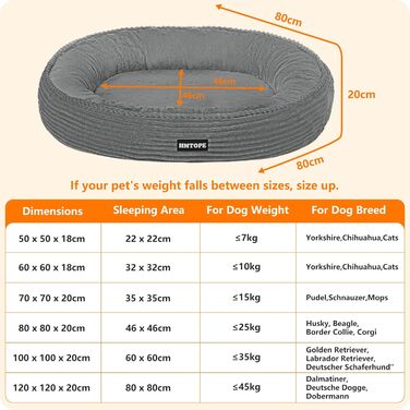Кругле ліжко для собак середніх порід, котів. М'яке, зручне, знімний чохол, Ø 70 см, 80x80x20 см, сірий колір