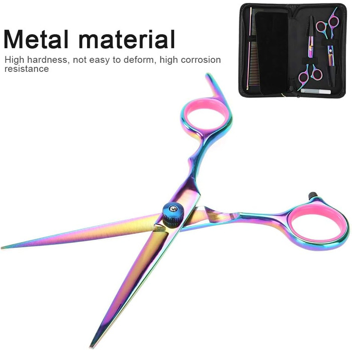 Набір професійних ножиць для грумінгу собак і котів 7-в-1, з нержавіючої сталі, для догляду за довгою та короткою шерстю