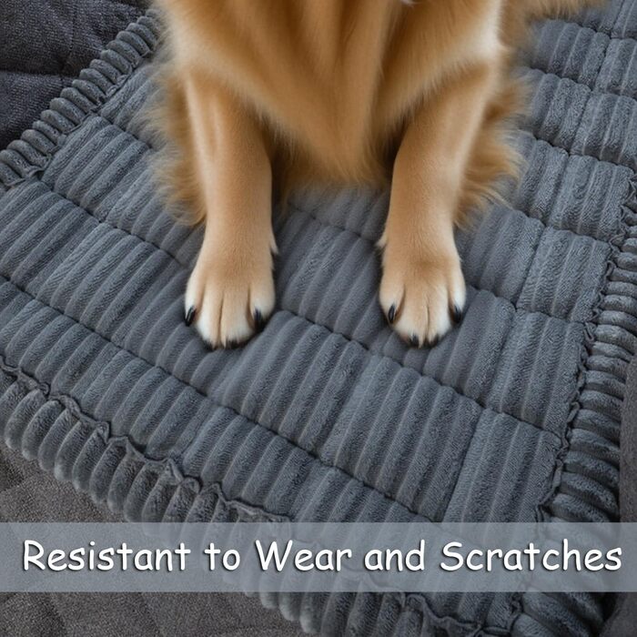 Підстилка для собак у машину, антиковзаюча, м'яка, миюча, 137x63 см, сіра