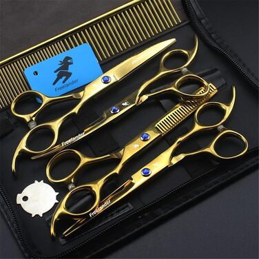 Набір професійних ножиць для грумінгу собак та котів, 6 шт. з нержавіючої сталі