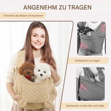 Рюкзак для кота | Дихаючий та м'який з кишенями, переноска для маленьких собак та кошенят, для подорожей, кемпінгу, прогулянок та їзди на коні (Хакі)