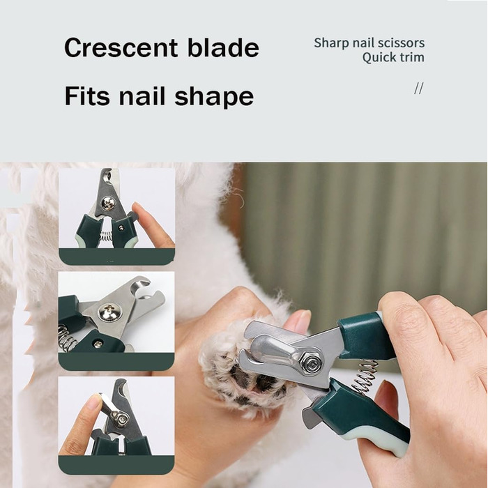 Набір для догляду за тваринами на 8 предметів для собак та котів: щітки від випадання шерсті, ванна щітка, щітка для вичісування, щітка для підшерстка, гребінець від бліх, ножиці для обрізання кігтів, сумка для аксесуарів 21*4*29 см, зелений