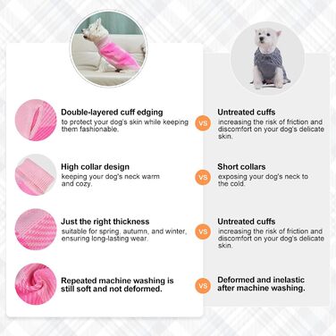 Пуловер для собак та котів, теплий, м'який, рожевий. Розміри XXS (спина 8', груди 12', шия 8')