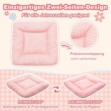 Будка для собак Jiupety, рожева, для дому, 43x43x43 см, складана, для собак 4-9 кг