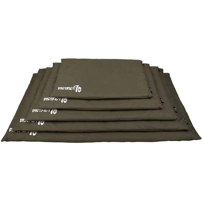 Подушка для собак District 70 - темно-сіра, розмір M, зелена