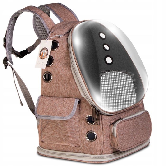 Рюкзак-переноска для котів та собак, вентильована сумка для подорожей, червона