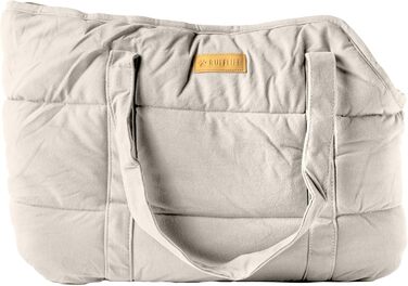 NoblePup Сумка-переноска для тварин, м'яка, плюшева, з надійним кріпленням, легка, для маленьких собак та цуценят, кремового кольору