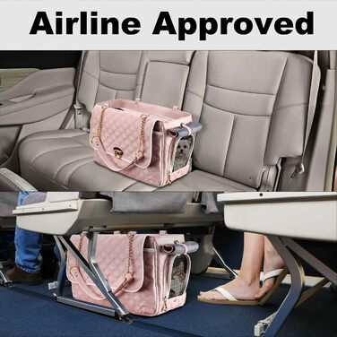 Сумка-переноска для собак та котів NewEle Fashion, чорна, до 4.5 кг, з великими кишенями, для подорожей, підходить для авіаперельотів