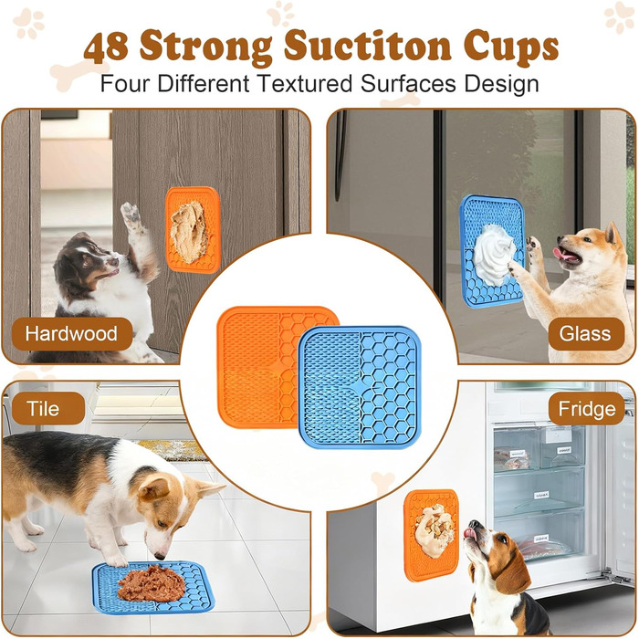 Килимок для грумінгу собак та котів AiQInu з присосками (2 шт.)