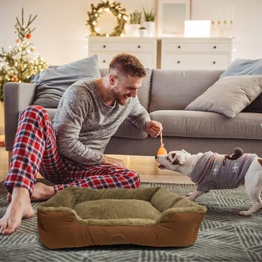 Ліжко для собак Nobleza, великі породи, корзина, диван, подушка, корзина, знімний чохол, 75 x 50 см
