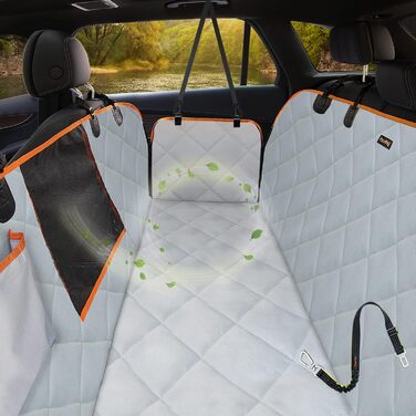 Чохол на сидіння для собак iBuddy LKW, водонепроникний, 900D, м'який чохол на заднє сидіння для пікапа, захист від шерсті, подряпин, бруду, зносостійкий, для Ford F150 F250 (Сірий)