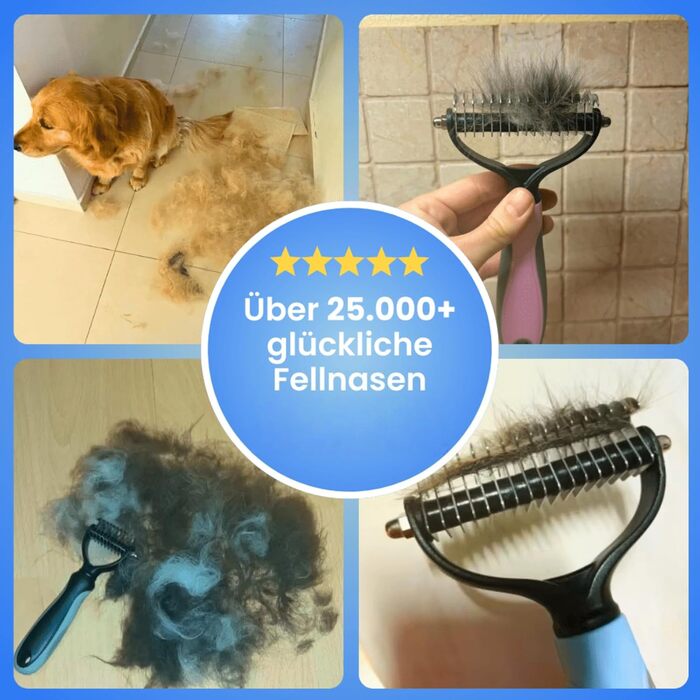 Щітка для видалення підшерстка та ковтунів Fellzauber, оранжева