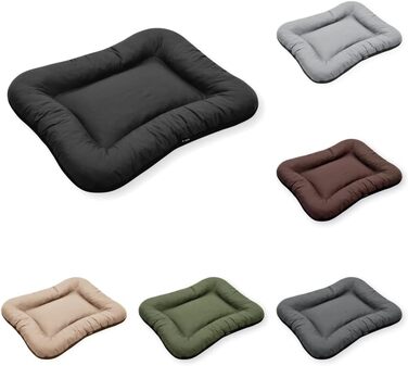 Ліжко для собак середніх порід 4L Textil KLEO, 90x70 см, бежеве, з блискавкою. Ліжко-матрац для собак, вовнове, знімний чохол, легко миється.