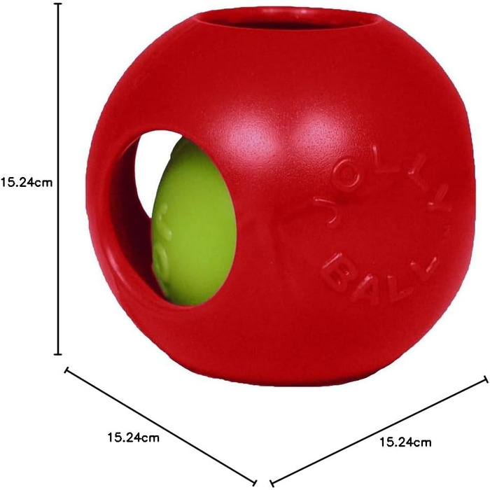 Іграшка для собак Jolly Pets Teaser Ball, 15 см, червона