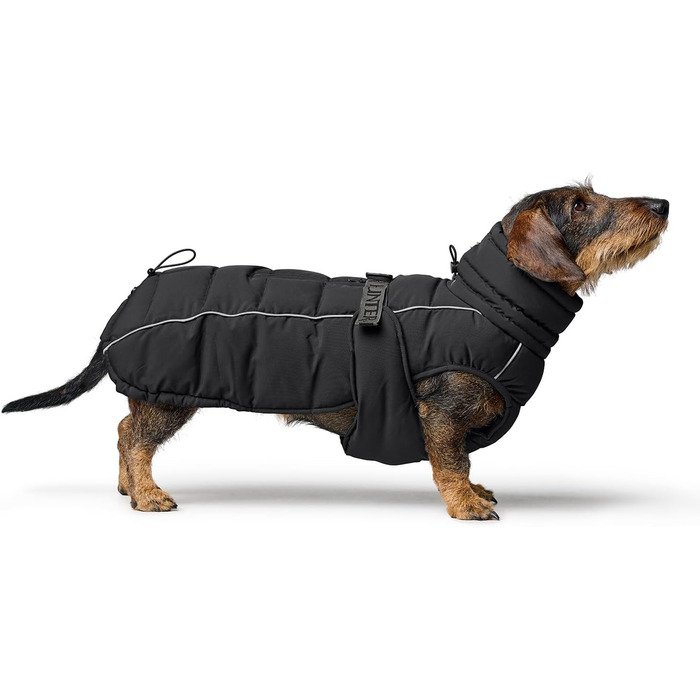 Накидка для такси HUNTER Paxson, чорний, водовідштовхуючий, з підкладкою, для маленьких собак з довгим тілом