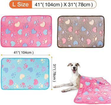 М'яка ковдра для домашніх тварин: для собак, котів, цуценят та кошенят. Велика, у формі серця