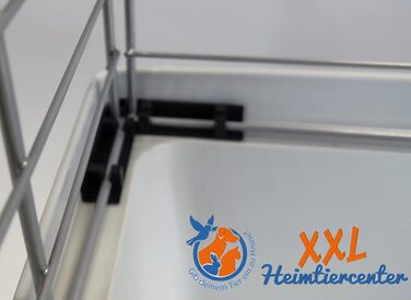 Клітка для кроликів і гризунів 1,20 м, нова модель, сіра, для морських свинок та зайців