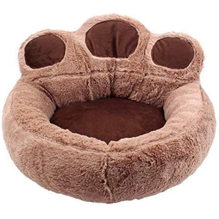 М'яке ліжко для собак Bärentatze знімний кошик, для дому та вулиці, миється, кошик для собак, кішок, домашніх тварин S M L, колір кавовий