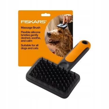 Масажна щітка для тварин Fiskars