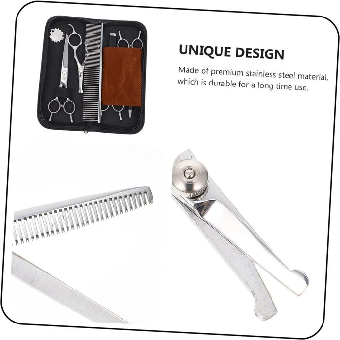 Ножиці для стрижки собак Supvox: професійні ножиці з нержавіючої сталі для грумінгу тварин