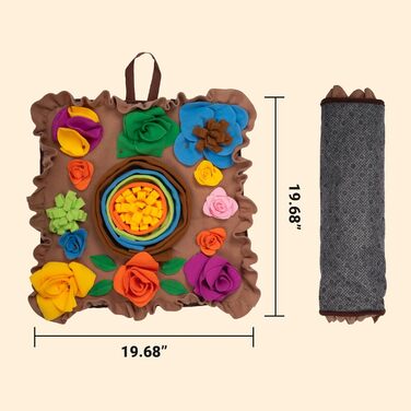 Schnüffelmatte для собак TWOPER - іграшка-килимок, щоб зайняти собаку, нековзна, для повільного годування, розвиває інстинкти пошуку їжі