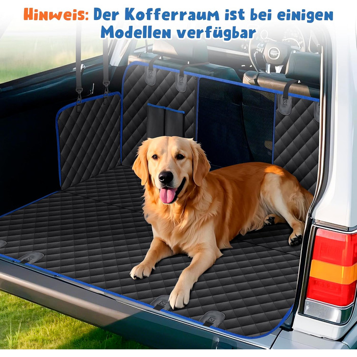 Накладка на сидіння автомобіля для собак SUPERWSLING, чорно-сіра, з захистом боків та сіткою, вологостійка, з ременями безпеки та захистом багажника