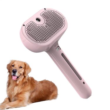 Турбощітка для собак та котів з функцією розпилення | Видалення шерсті, догляд за шерстю, портативна щітка для тварин