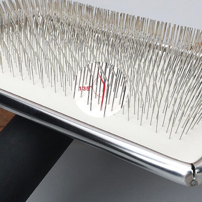 Гребінець для грумінгу собак та котів: металевий масажний гребінець для видалення підшерстка